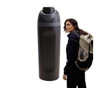 Taza de viaje con pajita, taza de café con tapa al vacío de 600 ml con tapa de doble uso y pajita - Botella de agua portátil, petaca de doble pared para viajes en coche, cas