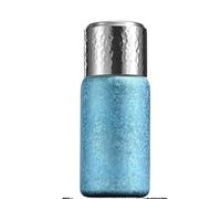 Taza de viaje de acero inoxidable 304 de doble pared con aislamiento al vacío y colador de té(430ml-blue)