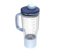 Taza de viaje de repuesto de 26 oz para licuadora Ninja BlendBOSS, vaso de batidora personal con tapa a prueba de fugas, compatible con la serie Ninja DB351 y DB301 (gris/azul claro)