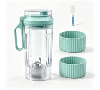 Taza de viaje de repuesto para Ninja Blast Max BC251 Series 625 ml Exterior | Twist & Go - Jarra de mezcla transparente con tapa antigoteo, fácil de agarrar, apta para lavavajillas