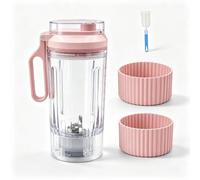 Taza de viaje de repuesto para Ninja Blast Max BC251 Series 625 ml Exterior | Twist & Go - Jarra de mezcla transparente con tapa antigoteo, fácil de agarrar, apta para lavavajillas