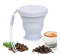 Taza de viaje plegable, 200 ml, taza de viaje de silicona, taza térmica reutilizable para bebidas calientes y frías para picnic, , camping al aire libre, estudio