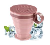 Taza de viaje plegable, taza plegable para viaje | Taza reutilizable para enjuague bucal - Vasos de botellas de agua portátiles, vasos de viaje reutilizables de silicona para correr, voy