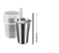 Taza de viaje Quick Freeze de 400 ml, hecha de acero inoxidable 304 con núcleo de hielo para enfriar bebidas sin diluir (recipiente de almacenamiento)