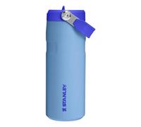 Taza de viaje Stanley The IceFlow Flip Straw 2.0 azul acero inoxidable 470 ml
