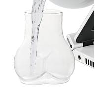 Taza De Vidrio A Tope - Cristalería Divertida Y Novedosa, Vaso De Cerveza Único | Vasos De Agua Con Forma De Cuerpo 3D Para Whisky, Cócteles, Cerveza Y Vino, Taza Única De Café Té Para Bar En Casa,