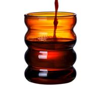 Taza De Vidrio Estético De 300 Ml | Vidrio Transparente Para Leche, Agua, Vino Y Jugos | Vasos Para Café Y Cerveza | Lavavajillas | Vere Modern Para Leche, Jugos