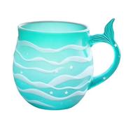 Taza de vidrio | Vasos estéticos de arte moderno con ondas marinas - Tazas de café con ondas de mar - para bebidas calientes y frías, jugo de agua con leche, decoración del hogar, oficina, dormitorio