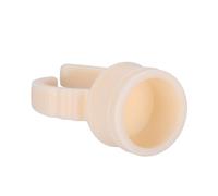 Taza del anillo del tatuaje, taza de la tinta del pigmento del anillo 100Pcs Taza del anillo del tatuaje de la ceja Microblading Pigment Holder Glue(M)
