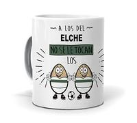 Taza del Elche | A los del Elche no se le tocan los …| Tazas de Desayuno | Idea de Regalo para Franjiverdes | Regalo de Taza de Fútbol | Taza de Café, Té o Infusiones | Cerámica de Calidad de 350ML