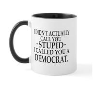 Taza Demócratas Estúpidos Tazas Exquisita Coffee Mug Elegante Mug Para Cocina Oficina Regalo 330Ml