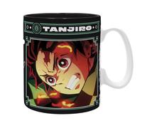 Taza Demon Slayer 460Ml Tanjiro Negra Y Verde S2 Caja Cerámica ABYSTYLE