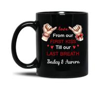 Taza Desayuno Amor Desde Nuestro Primer Beso Hasta Nuestro Último Aliento Café Taza Personalizada Tazas Cafés De Cerámica Clásico Tazas Personalizada 330 Ml