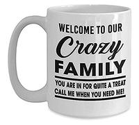 Taza Desayuno Bienvenue Dans Notre Famille De Fous Minimalista Taza Te Personalizada Taza De Porcelana Para Oficina Leche Recuerdos