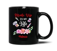 Taza Desayuno El Maquillaje Es Mi Vida Café Taza Personalizada Tazas Personalizada Premium Regalo Tazas Para Aniversario Profesoras Maestras 330 Ml