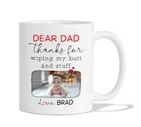 Taza Desayuno Gracias Por Limpiarme El Culo Y Esas Cosas. Café Taza Clásico Regalo Tazas Personalizada Tazas Cafés De Cerámica Para Pareja Todas Las Ocasiones Profesoras 330 ML