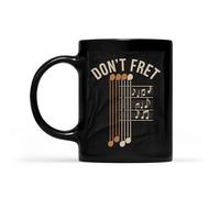 Taza Desayuno Guitare, Ne T'Inquiète Pas Vintage Taza De Café De Cerámica Resistente Mug Para Té Recuerdos Decorar