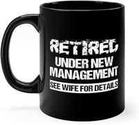 Taza Desayuno Jubilado Bajo Administración Ver A La Esposa Para Más Detalles Hagamos Una Fiesta Colorido Taza De Café Divertido Mug Coffee Para Familiare Amiga Leche