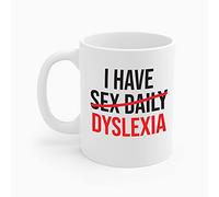 Taza Desayuno La Próxima Vez Que Tenga Sexo A Diario Dislexia Concientización Sobre La Dislexia (Blanco) Personalizada Taza De Cerámica Vintage Tazas De Desayuno Para Espresso Oficina Té