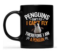 Taza Desayuno Les Pingouins Ne Peuvent Pas Voler - Adorable Amoureux Des Pingouins Vintage Taza De Café Resistente Taza De Porcelana Para Decorar Espresso Té