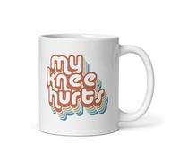 Taza Desayuno Me Duele La Rodilla Resistente Taza De Café Personalizada Mug Coffee Para Espresso Oficina Amiga