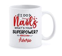 Taza Desayuno Me Hago Uñas Café Taza Premium Tazas Café Divertido Tazas Cafés De Cerámica Para Oficina Cumpleaños Todas Las Ocasiones 330 Ml