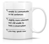 Taza Desayuno No Se Puede Comunicar. Puede Hablar Ahora. Diseño Taza Cerámica Resistente Taza De Porcelana Para Té Recuerdos Amiga