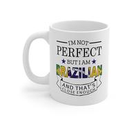 Taza Desayuno No Soy Perfecta, Pero Soy Brasileña Y Eso Está Bastante Cerca Diseño Taza Te Con Asa Mug Para Oficina Té Familiare