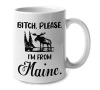 Taza Desayuno Salope 2D, S'Il Te Plaît, Je Viens Du Maine Con Asa Taza Te Resistente Mug Coffee Para Recuerdos Leche Oficina