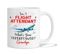 Taza Desayuno Soy Auxiliar De Vuelo Café Taza Personalizada Tazas Café Diseños Regalo Tazas Para Pareja Ingenieros Cumpleaños 330 ML
