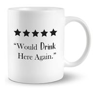 Taza Desayuno Volvería A Beber Aquí Bartending Humorístico Personalizada Taza De Café De Cerámica Resistente Mug Coffee Para Recuerdos Leche Oficina