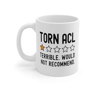 Taza Desgarro Del Ligamento Cruzado Anterior. Una Reseña De Cero Estrellas. Terrible. No Lo Recomiendo. Mug Elegante Coffee Mug Personalizada Tazas Para Regalo Hogar Desayuno 330Ml