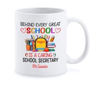 Taza Detrás De Cada Gran Escuela Taza De Cerámica Personalizada Tazas Premium Mug Para Regalo Desayuno Hogar 330Ml