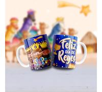 Taza Día de los Reyes Magos/Mi Rey favorito. Regalo guay y original. (Azul)