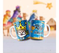 Taza Día de los Reyes Magos/Mi Rey favorito. Regalo guay y original. (Gaspar)