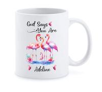 Taza Dios Dice Que Tú Eres Tazas Personalizada Tazas De Café Premium Mug Para Regalo Oficina Cocina 330Ml