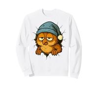 Taza, diseño de búho Cansado, con Texto en inglés Sudadera