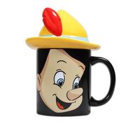 Disney Taza Pinocho - 3D de cerámica 400 ml para desayuno, té y café - Licencia oficial