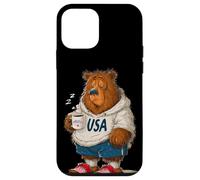 Taza Divertida con diseño de Oso matutino Cansado Carcasa para iPhone 12 Mini