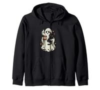 Taza Divertida con Texto en inglés Ghost Holding Cat with Meh Sudadera con Capucha