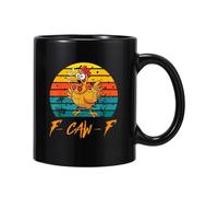 Taza Divertida De Pollo - Taza De Cerámica 350ml Para Bebidas Calientes Y Frías - De Café De La Mañana Graciosa,Para Apartamento Sala Comedor Estudio Oficina Escuela Universidad Residencia
