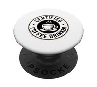 Taza Divertida para Adictos al café certificados PopSockets PopGrip Adhesivo