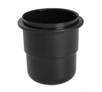 Taza dosificadora de 58 mm para configuraciones de espresso domésticas y profesionales, material de policarbonato que ofrece un peso equilibrado y resistencia durante el funcionamiento diario (negro)