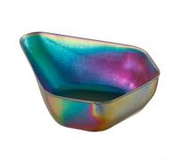 Taza dosificadora de acero inoxidable para granos de café, té, nueces y sal con diseño único para estética de cocina (colorido)