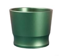 Taza dosificadora de café de aleación de aluminio para espresso, herramienta de pesaje molido de precisión con acabado suave, accesorio de barista para elaboración casera, color verde, 7,2 cm