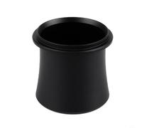 Taza dosificadora de café sin esfuerzo para portafiltros de 58 mm, 54 mm, 53 mm, 51 mm con diseño de olfateo y cuerpo de aleación de aluminio para una contención estable de suelos (negro 51/53/54 mm)