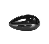 Taza dosificadora de granos de café, bandejas de cerámica, recipiente separador de té, artículos de medida de cerámica, pala for granos de café expreso, accesorios de café(Ceramic Black)