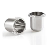 Taza dosificadora de granos de café de acero inoxidable para máquina Breville Espresso compatible con portafiltro de 54 mm con pestaña de activación de molinillo, para Sage Sage Barista Express