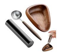 Taza Dosificadora de Granos de Café - Recipiente Dosificador De Madera Para Granos De Café,Herramienta Ergonómica Para Bebidas Con Botella Pulverizadora, Para Hogar, Hoteles, Cafeterías Y Bares