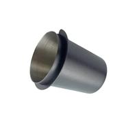 Taza dosificadora de plata cepillada para máquinas de espresso, acero inoxidable 304, antiadherente, interior de 58 mm, compatible con portafiltro, cocina, café esencial